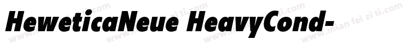 HeweticaNeue HeavyCond字体转换